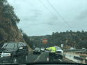 Traffic delays at Lake Tulloch Bridge due to guardrail work on the Tuolumne County side May 15 2019