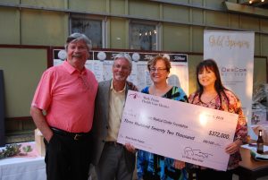MTMC Foundation Chair Greg Jordan, MTHCD ED Dr. Randy Smart, MTHCD Board Chair Lin Reed and Board Member Debbie Sellick