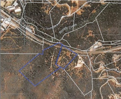 Map of Sonora homeless camp where portable toilets would be installed