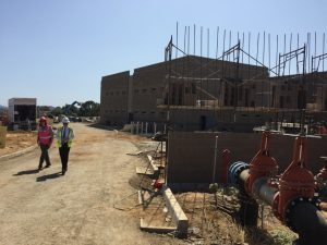 New Tuolumne County Jail construction site visit Sept 10 2019 with Lt. Tamara McCaig and Sheriff Bill Pooley