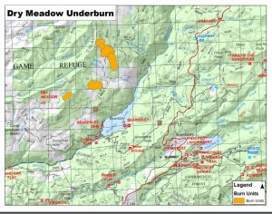 Dry Meadow Underburn Map Oct-Nov 2019