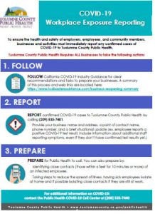 COVID-19 Workplace Exposure Reporting