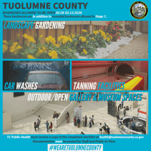 Stage 2 opens: landscape gardening, car washes, tanning facilities, outdoor/open gallery&museum spaces