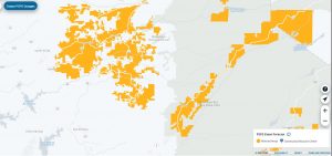 Calaveras County PG&E PSPS map 12-4-2020