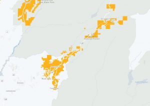 Tuolumne County PG&E PSPS outage map 12-4-2020