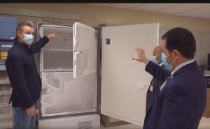 Governor Gavin Newsom At Low Temperature Storage Facility At UC Davis