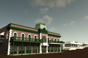 Proposed apartment-retail building at Downtown Sonora Shopping Center on Stockton Street