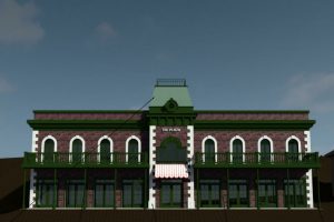 Proposed apartment/retail building at Downtown Sonora Shopping Center on Stockton Street