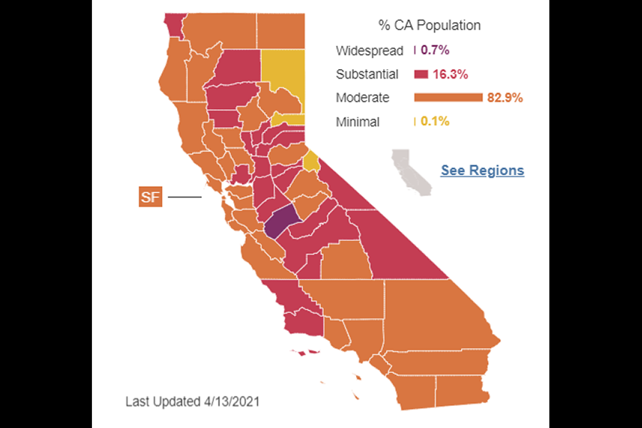 No level changes for local countries, a few more COVID cases