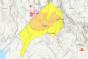 Mariposa County River Fire map