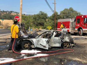 Highway 108 Car Fire