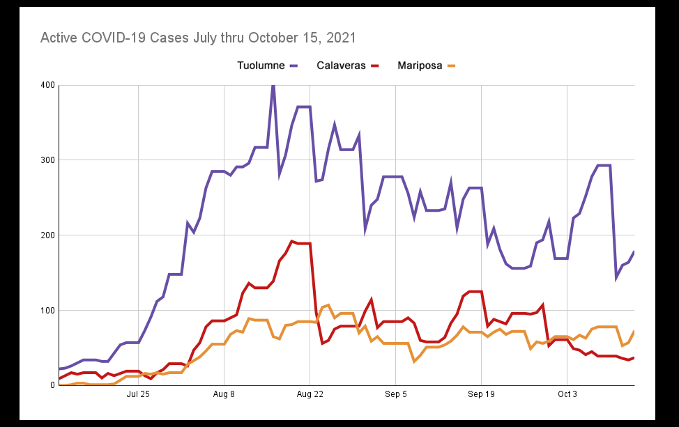 Update: 1 New COVID-19 Death, 31 New Cases In Tuolumne, 18 Cases In Calaveras - MyMotherLode.com