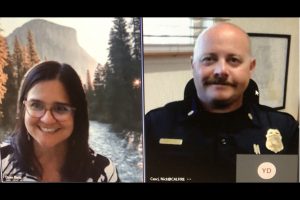 Dore Bietz with Tuolumne County Office of Emergency Services, Chief Nick Casci TCU Cal Fire Unit Chief-Tuolumne County Fire Chief