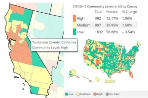 2 New Deaths And 222 New Cases In Tuolumne, 2 Covid Deaths In Calaveras,