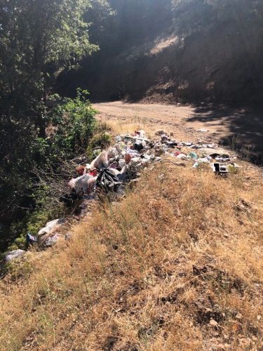 A recent clean up by prevention and fire resources on 2N09 (Mt Provo Road) Mi-Wok district.