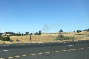 Fire on Hospital Road - Photo by Tracey Petersen