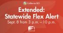 Blackouts Again Avoided: Flex Alert Extended