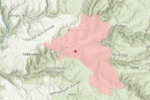 Mosquito Fire map