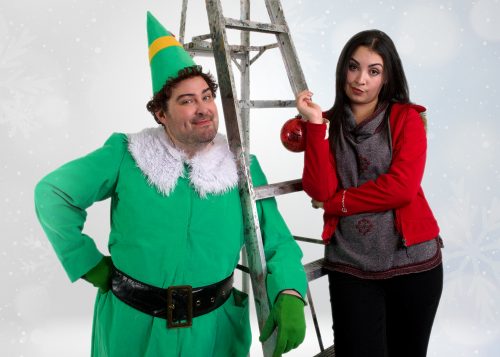 Jerry Lee and Camryn Elias as Buddy and Jovie in SRTs Elf the Musical Photo by Bill Herbert