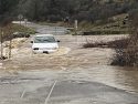 Vehicle stuck in flood water