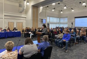 Lisa Mayo speaks before the Tuolumne County Board of Supervisors