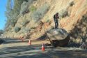 Trees, Boulder, And Slope Work Slows HWY 26 Traffic