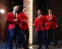 Quinn Corcoran, Bobby Guenther, Adam Marino, and Matt Michael as The Four Seasons in Jersey Boys at SRT 2023 Photo Courtesy of SRT