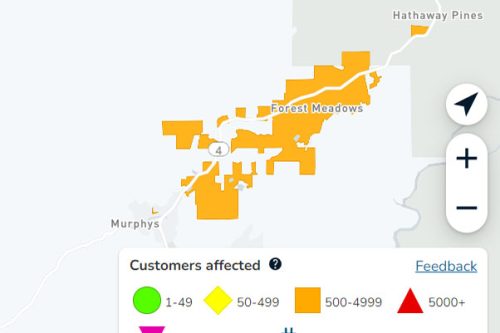 Update: Early Morning Power Outage In Murphys Area - Vimarsana News