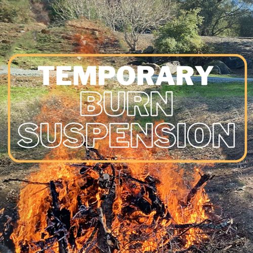 Burning Temporarily Suspended In Amador County - Vimarsana News