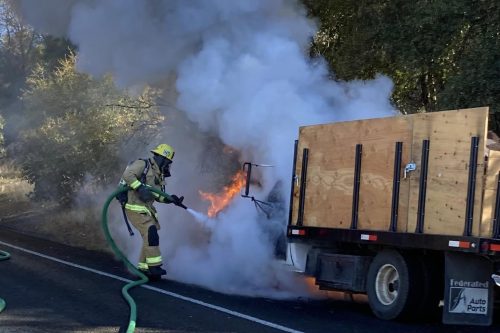 Vehicle Fire Closes Section Of Tuolumne Road - Vimarsana News
