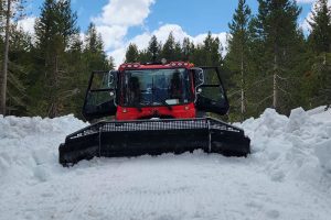 Caltrans plow crews working on snow removal along Highway 4 Ebbetts Pass in Alpine County
