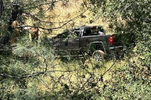 New Priest Grade-Highway 120 crash in Moccasin are of Tuolumne County. -- TCFD photo