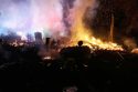 Flames Rip Through Yankee Hill Trailer