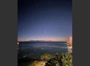 c/2023 A3 visible from Honolulu - Photo by Cathy Stone-Carlson