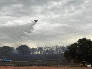 Archive photo of Brauns Fire near San Andreas in Calaveras County -- CAL Fire TCU photo