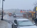 Friday snow in downtown Sonora