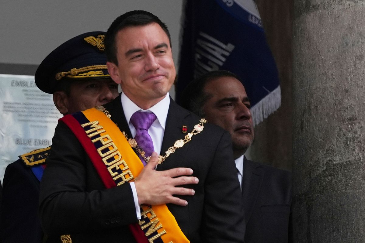 Ecuador’s Noboa vows to tackle violence, boost economy and create jobs in second term