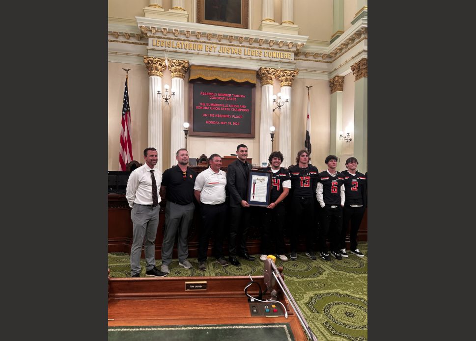 Tuolumne County Football Teams Honored At State Capitol