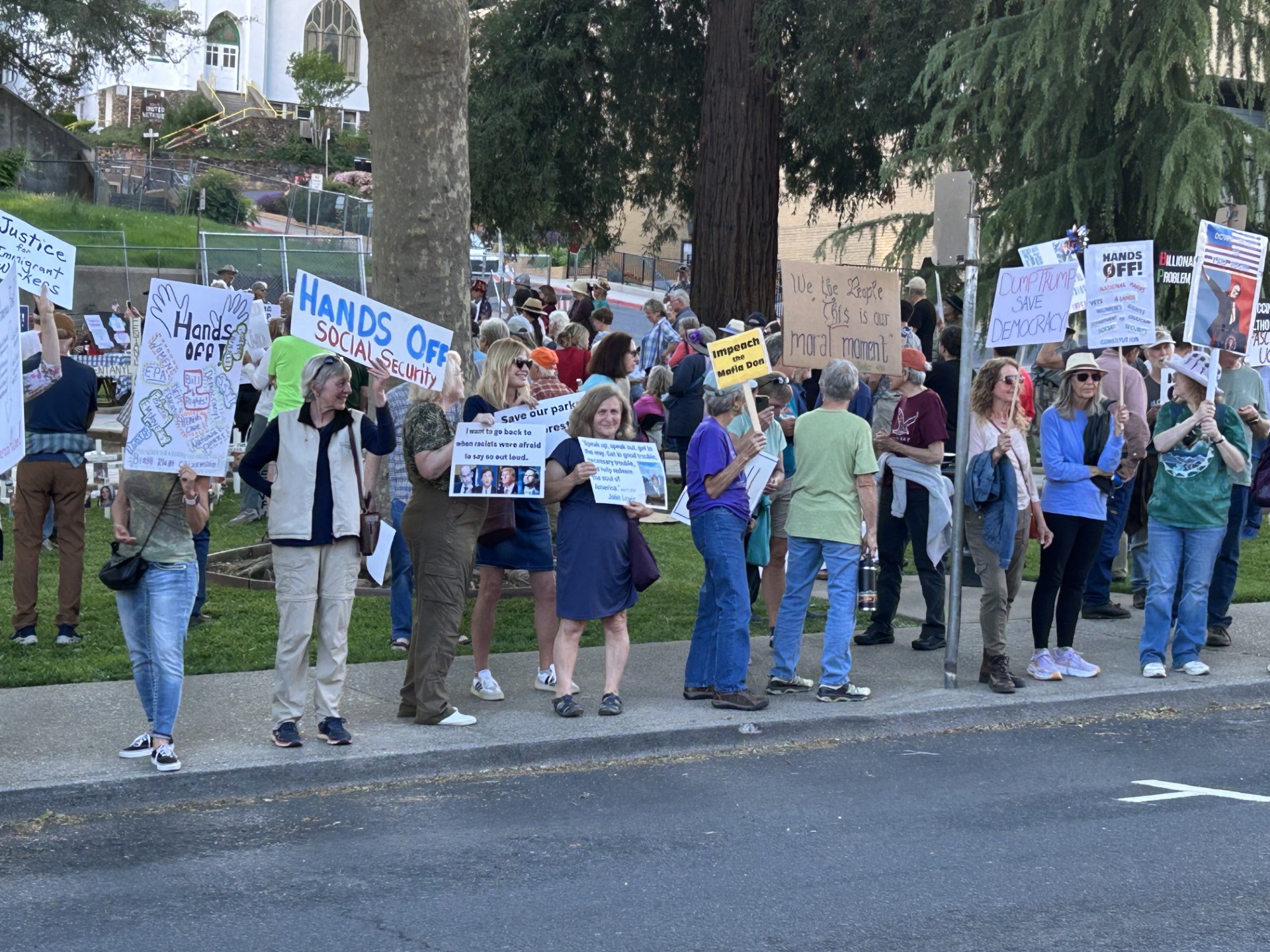 Sonora Labor Rally Participants Protest President Trump’s Actions