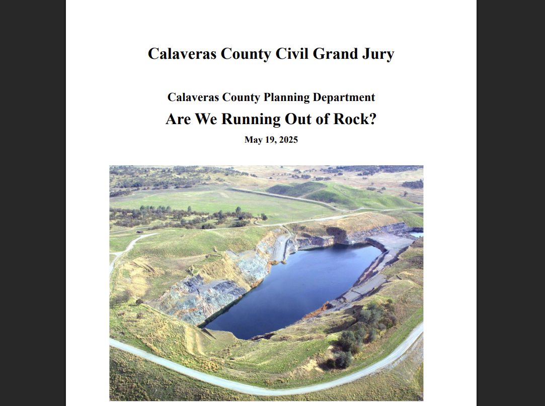 Calaveras Grand Jury Investigates Rock Mining Concerns