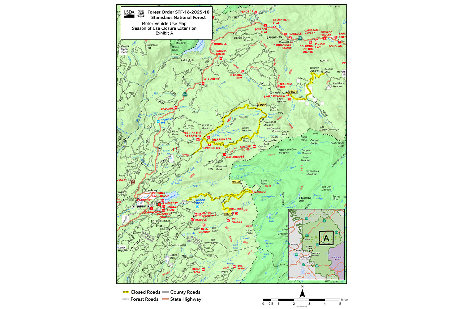 Four Forest Roads Seasonal Closures Extended