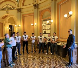 Assemblyman Tangipa welcomes Tuolumne County football players
