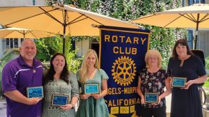 Jon Byrnes (Bret Harte Union High School District), Tessa Pyle (Mark Twain Union Elementary School District), Sally Klassen (Vallecito Union School District), Jean Hutton, (Calaveras County Office of Education), and Anita Godman (Calaveras Unified School District)
