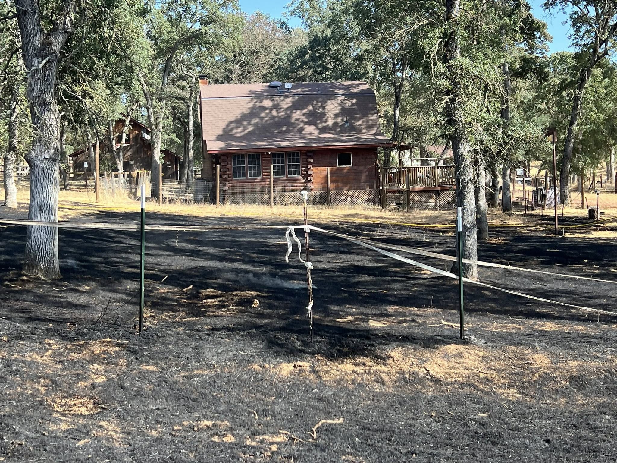 Fire Contained In Rancho Calaveras After Spark From Mower