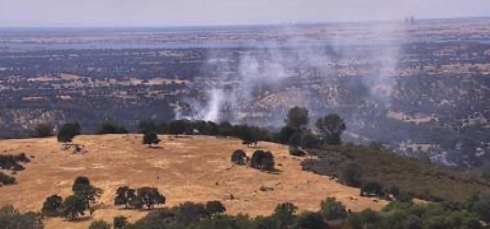Vegetation Fire In Valley Springs