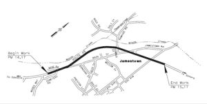 Highway 49 Jamestown Safe Healthy Equitable Improvement Project—TCTC map