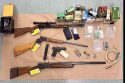Firearms found during the drug house raid in Jamestown—TCSO photo