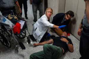 Immigration Building Journalists Shoved