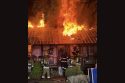 Early morning structure fire in the area of Rimrock Road and Rawhide Road in the Jamestown area—TCFD photo