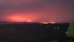 View of the 6-5 Fire Tuesday evening - Photo by Matt Biehl